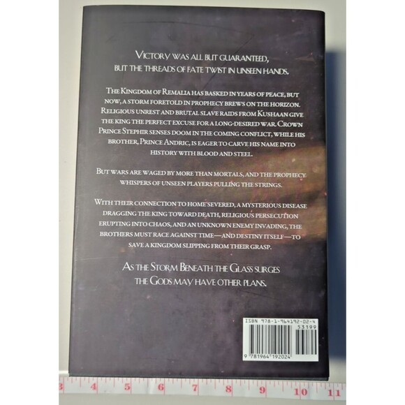 **SIGNED** The Storm Beneath the Glass – The Ultideic Prophecies (Hardcover) - Picture 2 of 7